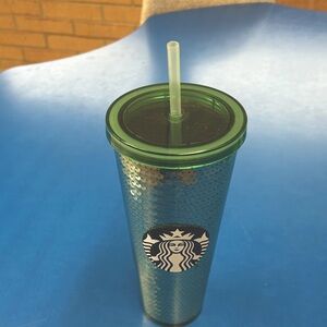 Starbucks Green Tumbler with Straw